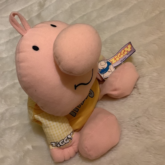 Vintage 90s Ziggy IMAGINE doll stuffed pillow bean bag toy tags on - Picture 12 of 14